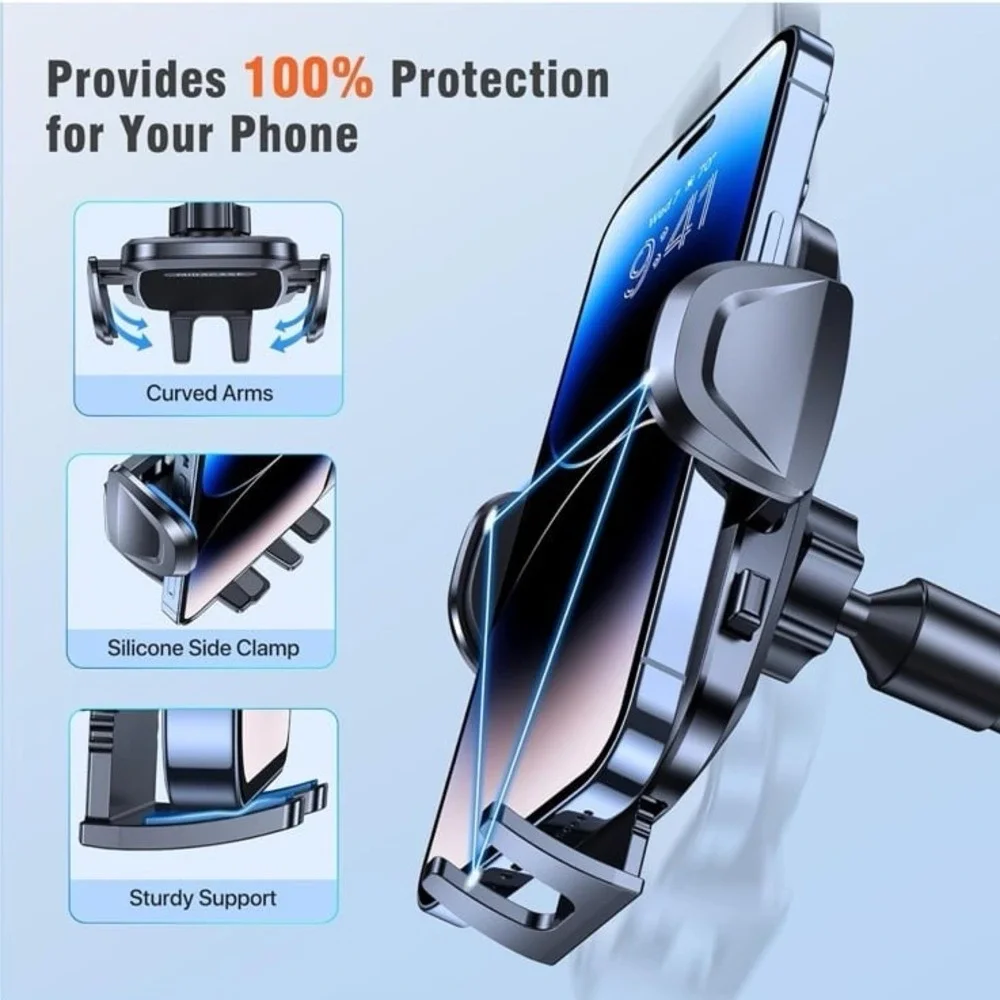 Miracase Cup Holder Phone Mount - Universal‎ Gooseneck Adjustable Car Cell Phone